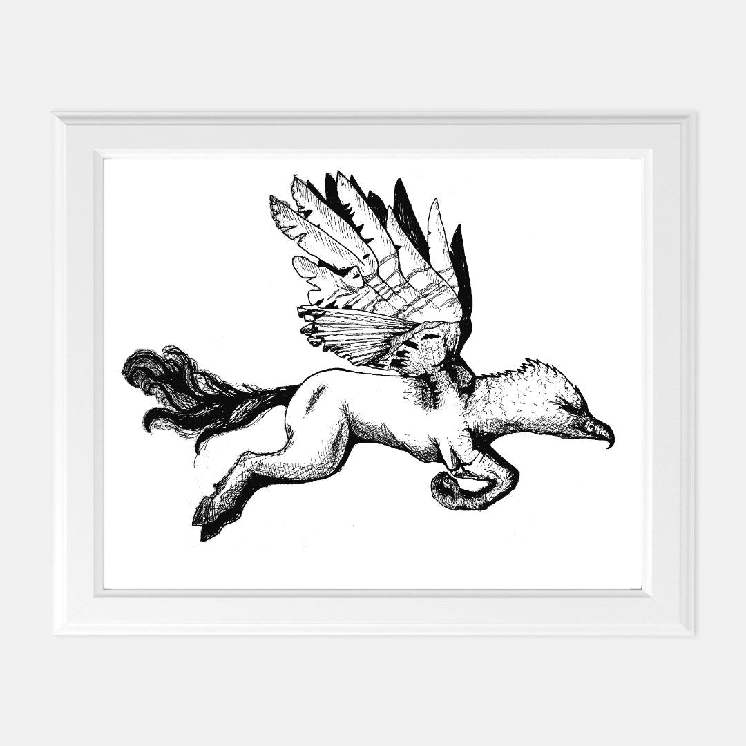 Print (8" x10") - "Hippogriff"