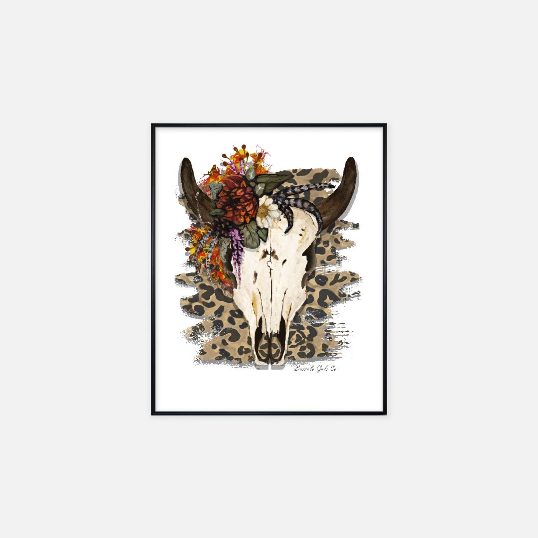 Print (16" x 20") - "Gypsy Skull"