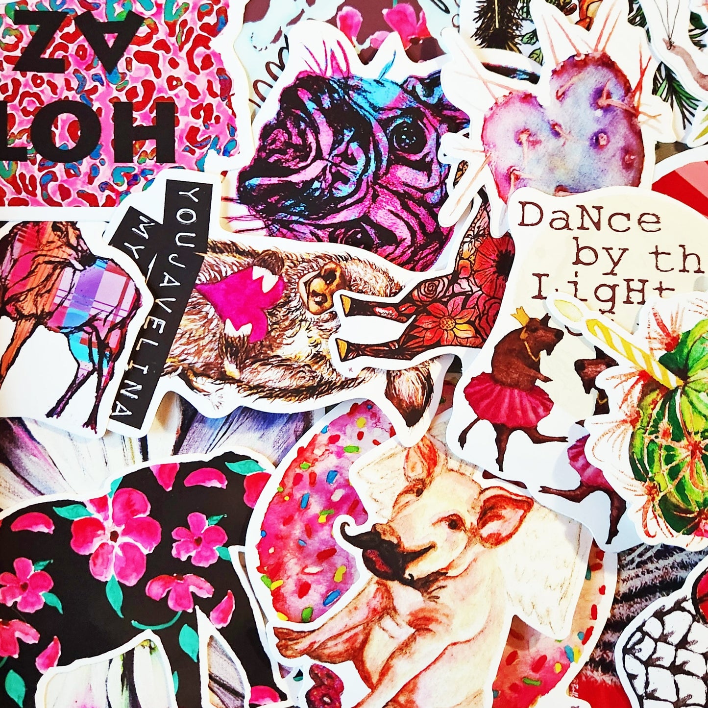 Vinyl Sticker/Decal - "Pink Sprinkled Donut"