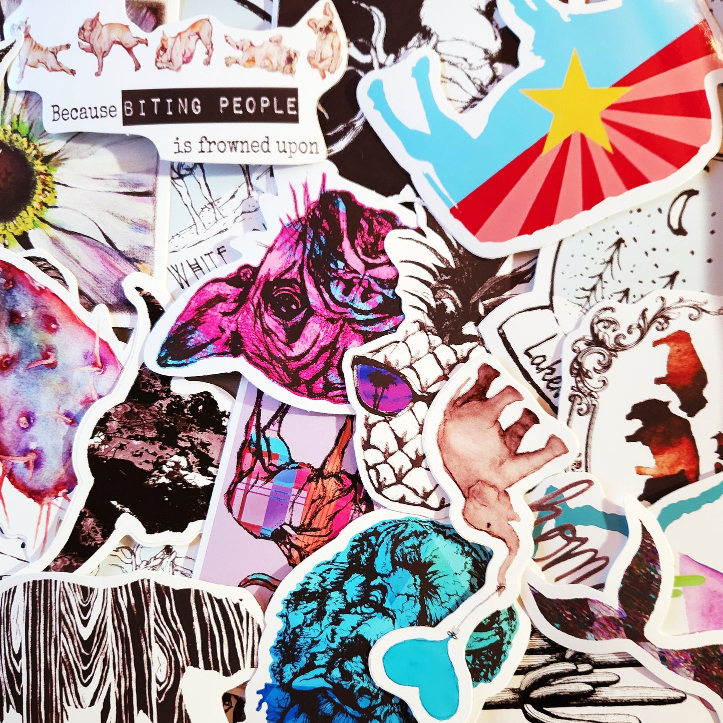 Vinyl Sticker/Decal - "I do Yoga Because..."