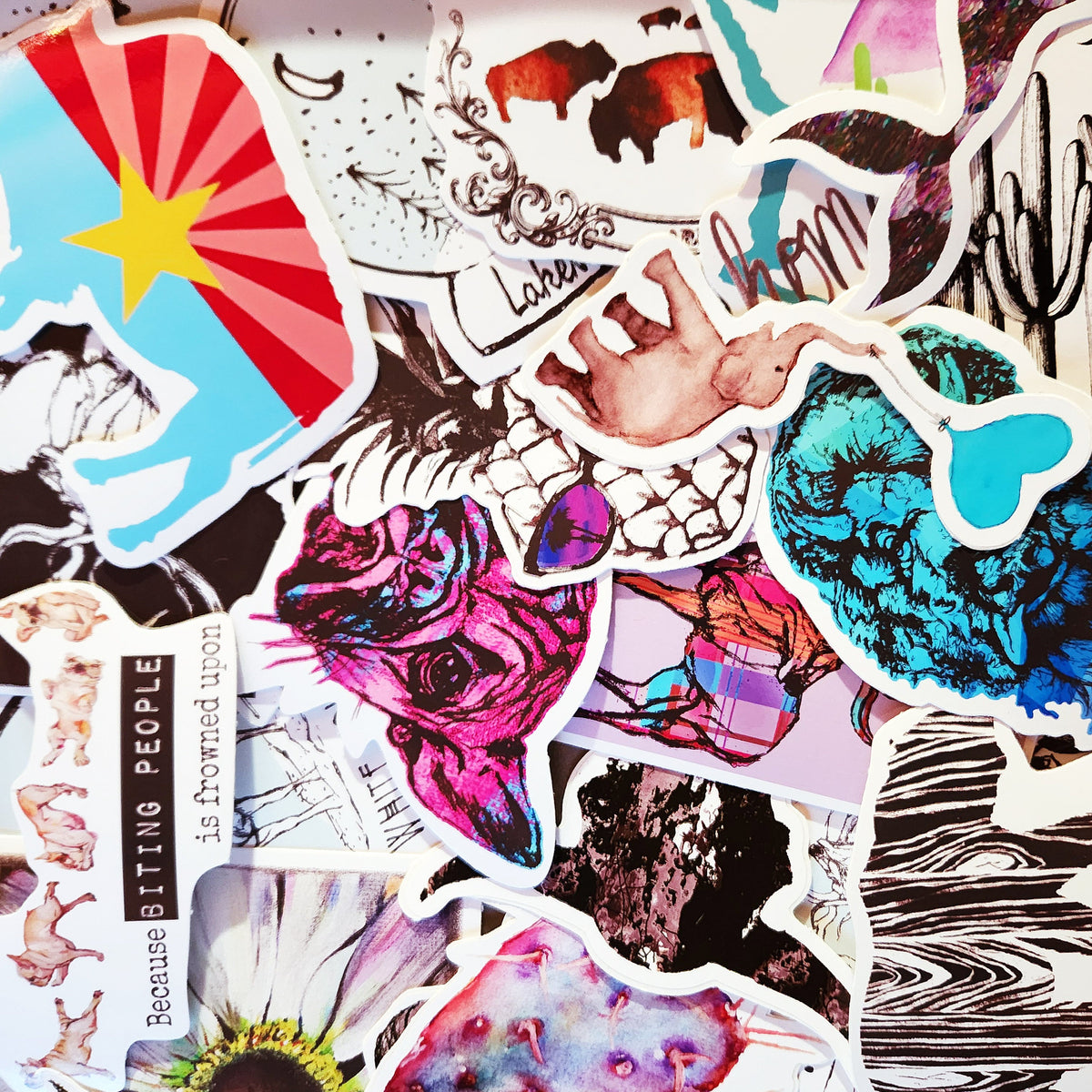 Vinyl Sticker/Decal - "Snow Globe" (Lakeside, AZ Cabin)