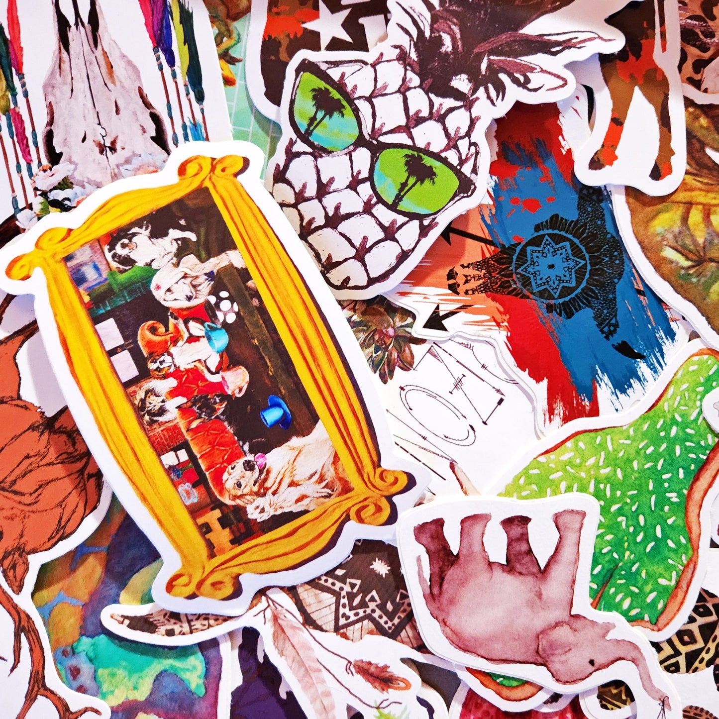 Vinyl Sticker/Decal - "Hot Pineapple in Green"