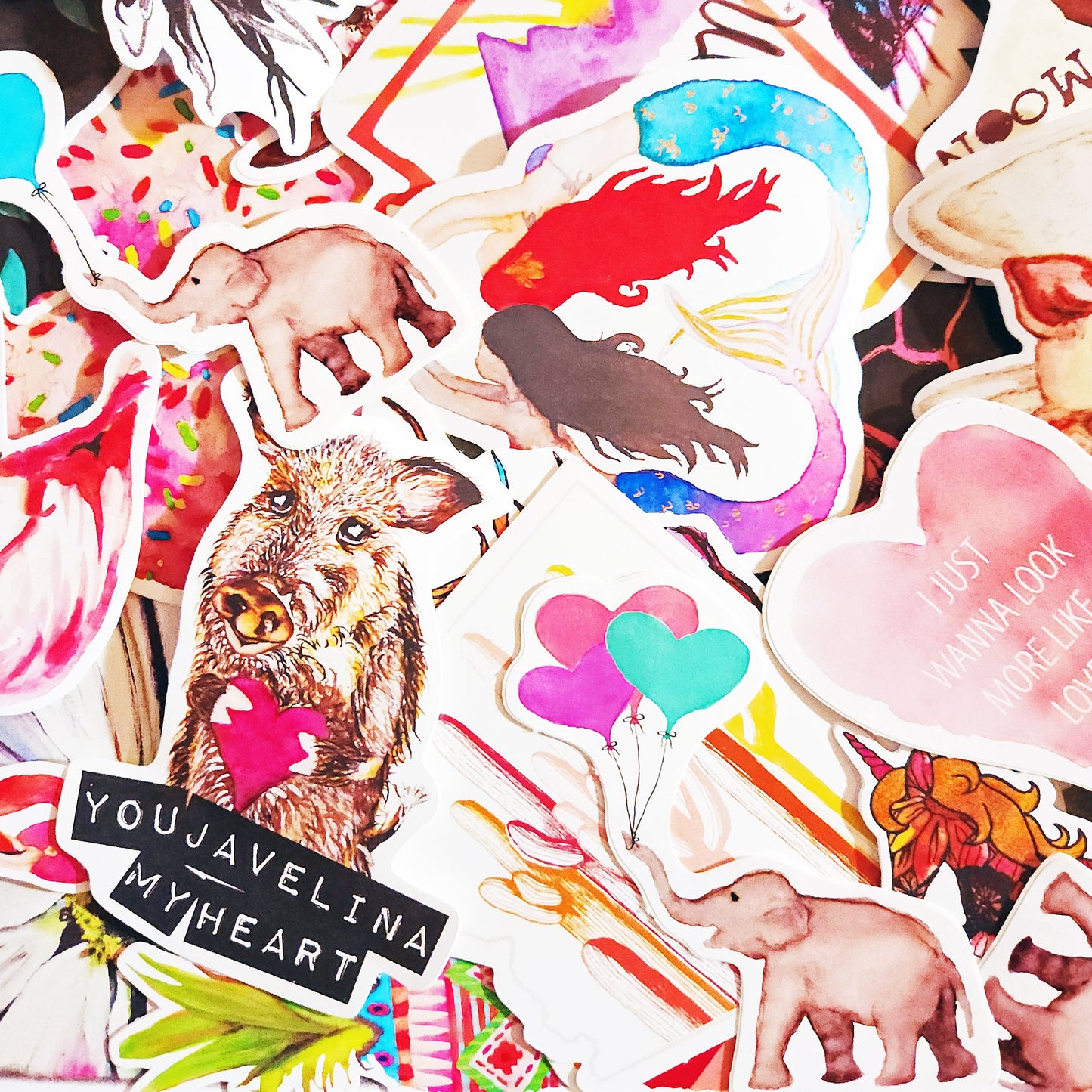 Vinyl Sticker/Decal - "Pure Joy" (Mint Balloon Bouquet)