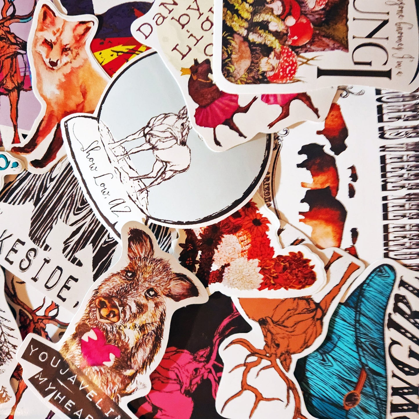 Vinyl Sticker/Decal - "Floral Fox"