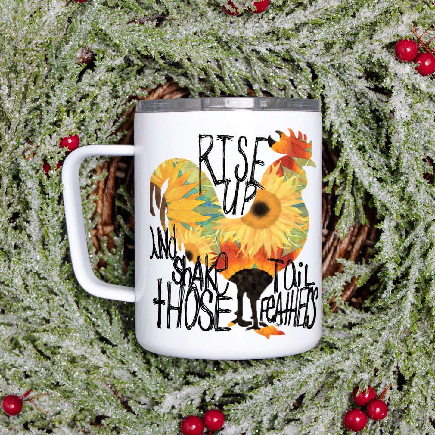 Travel Mug - "Rise & Shake"