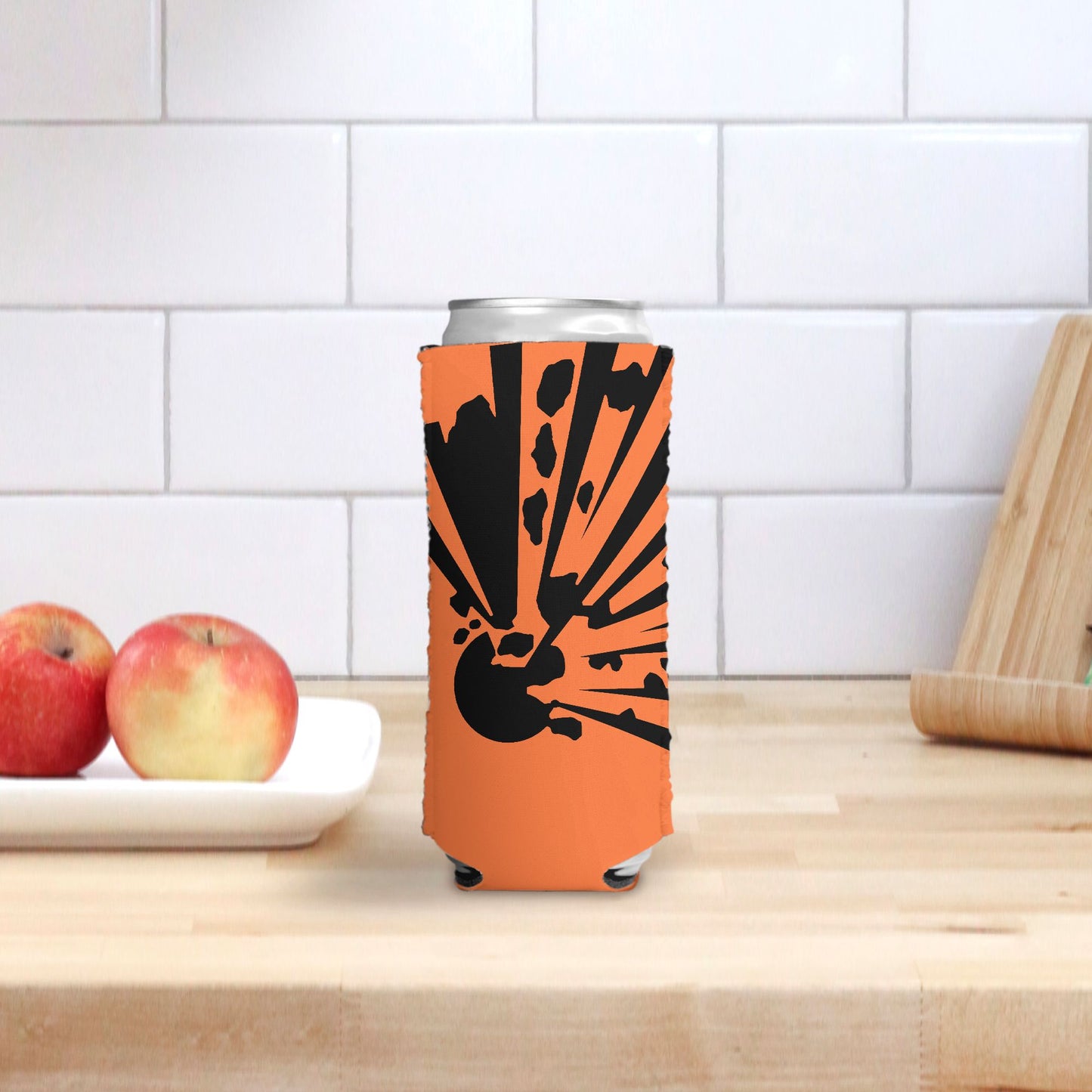Print On Demand - Slim Can Cooler - "High Explosives Hazard"