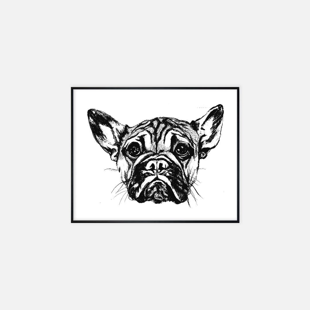 Print (16" x 20") - "Frenchie"