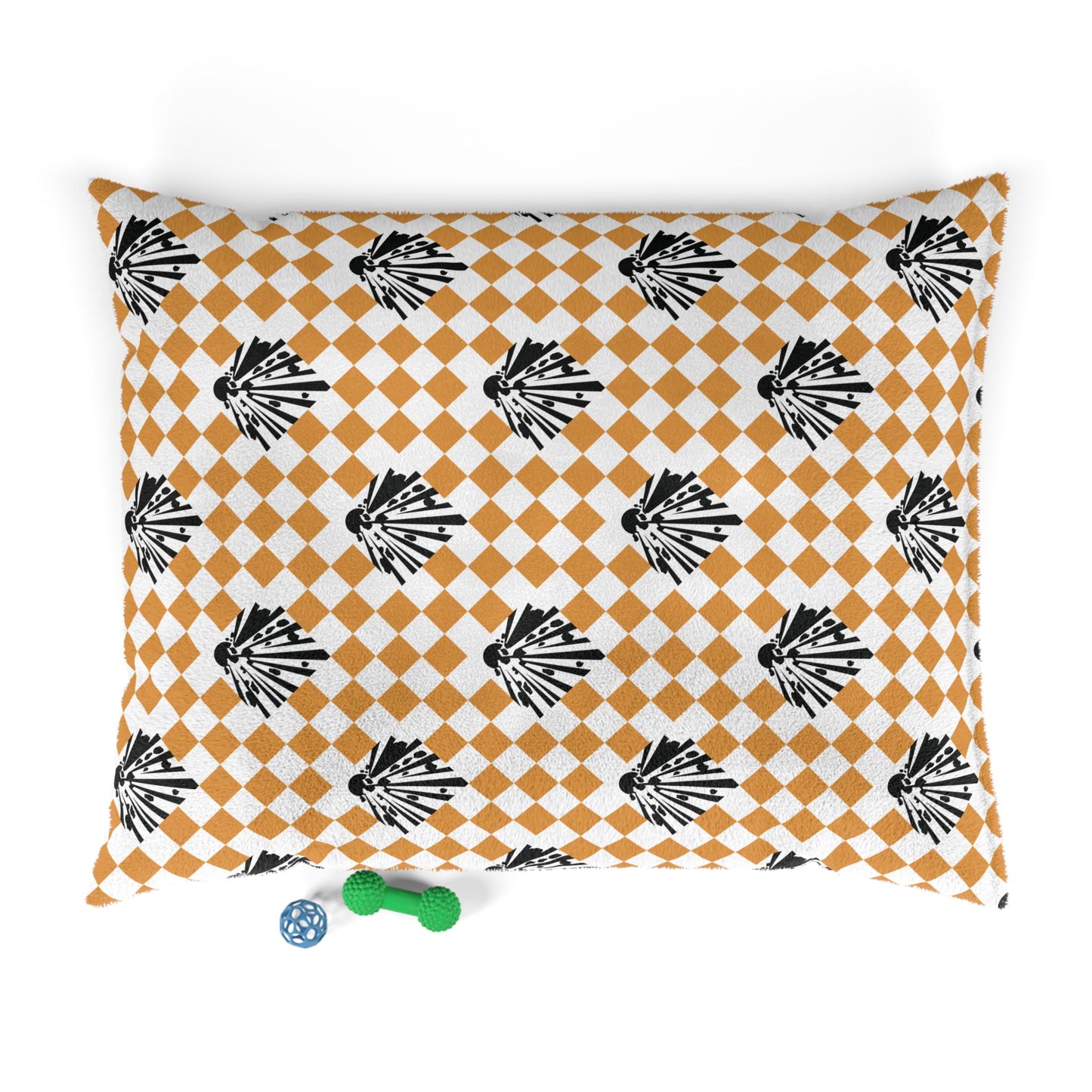 Pet Bed — "Hazard Placard Harlequin"