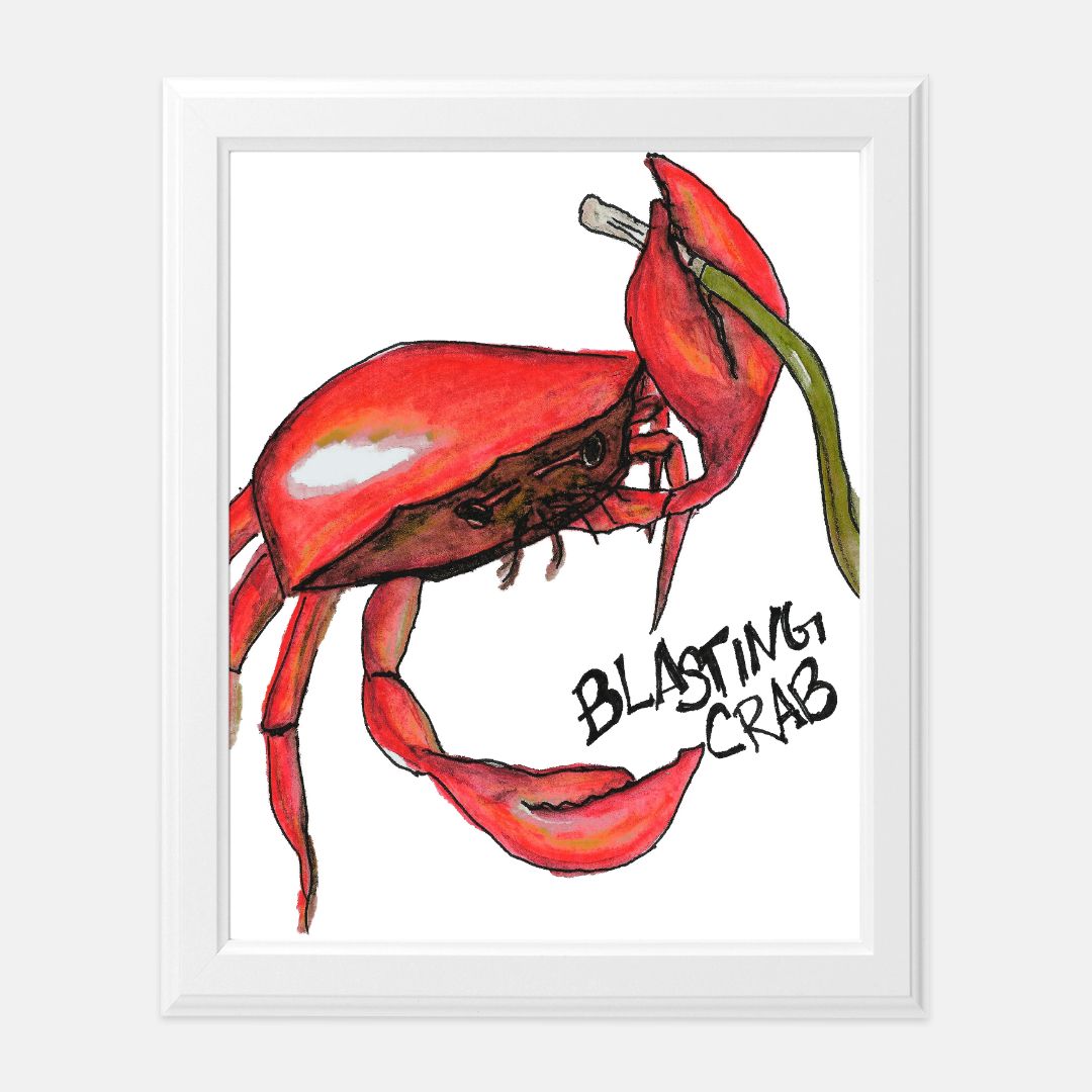 Print (8" x10") - "Blasting Crab"