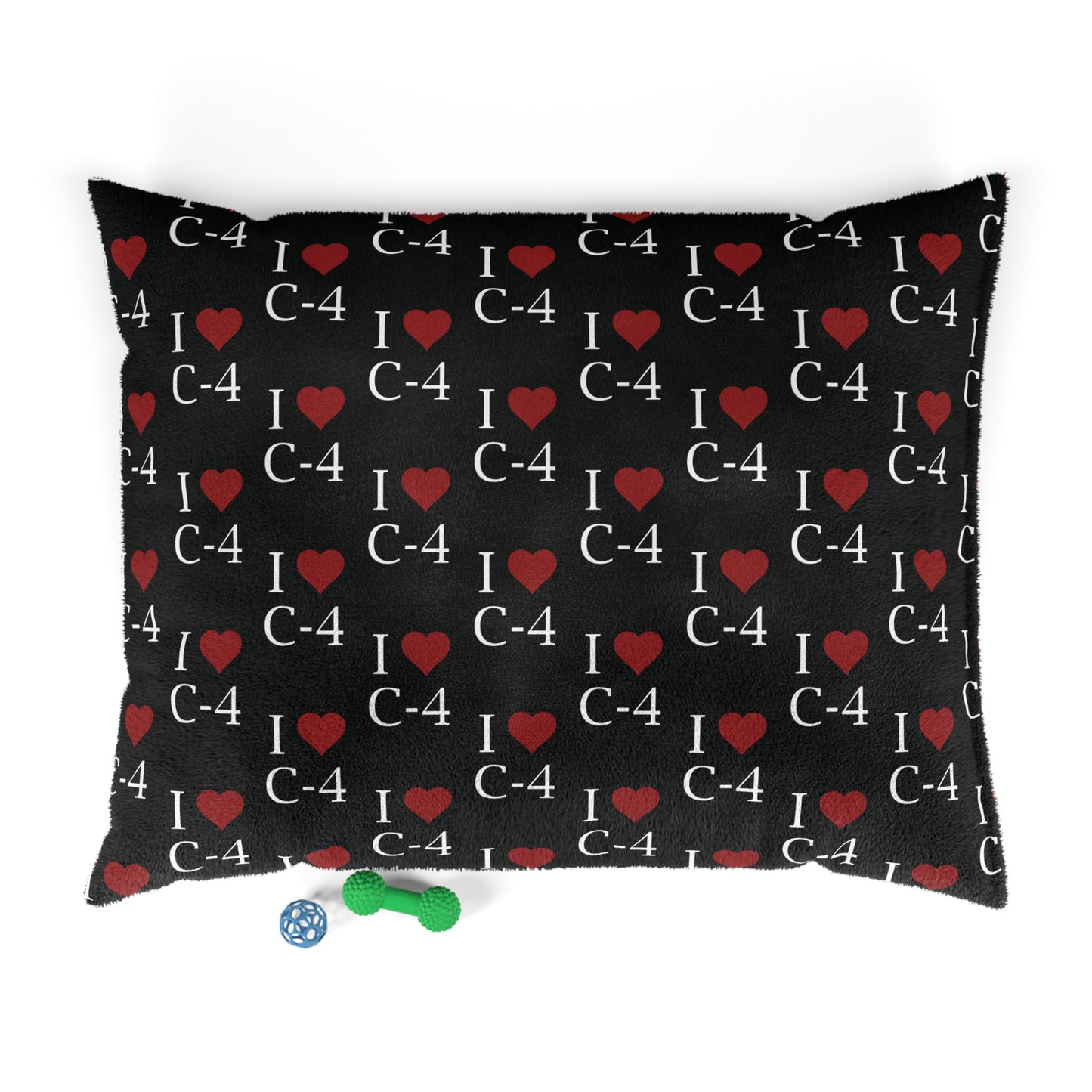 Pet Bed — "I Heart C-4"