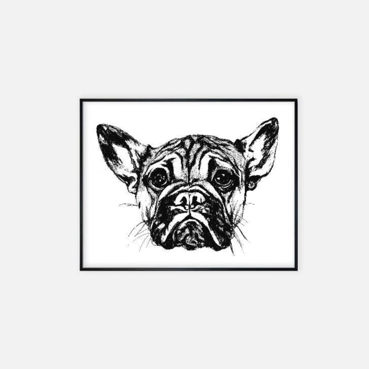 Print (11" x 14") - "Frenchie"