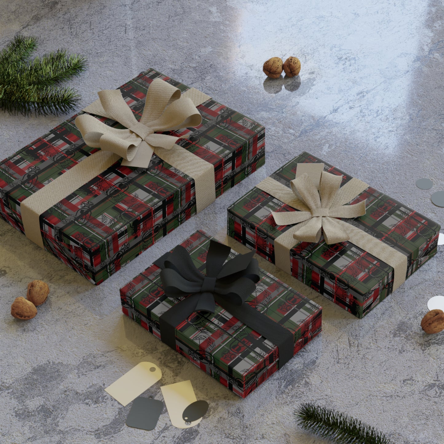 Wrapping Paper - "EOD Plaid" (Festive)