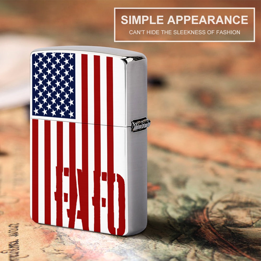 Lighter Casing - "FAFO Vertical American Flag" (RWB)