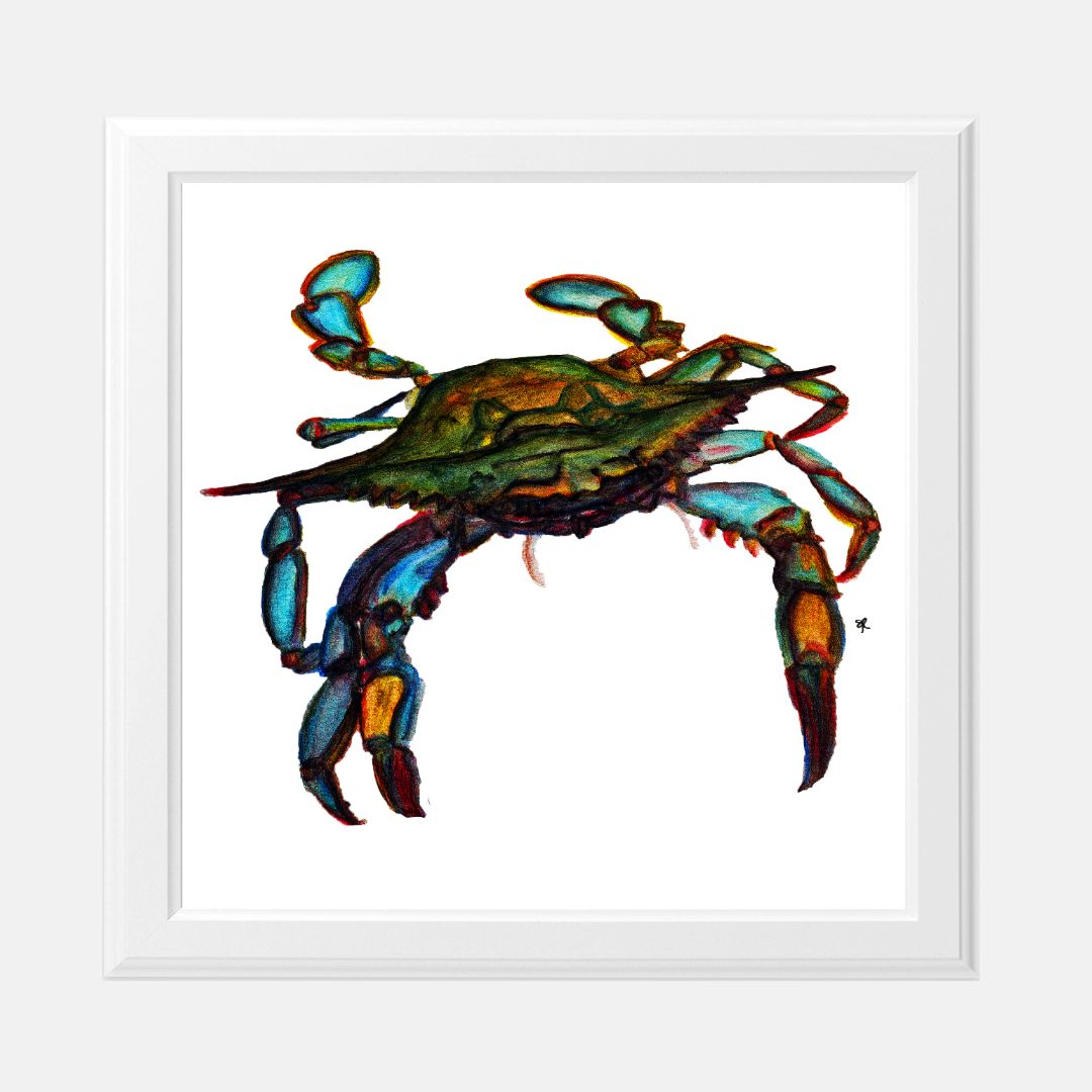 Print (8 x 8) - "Blue Crab"