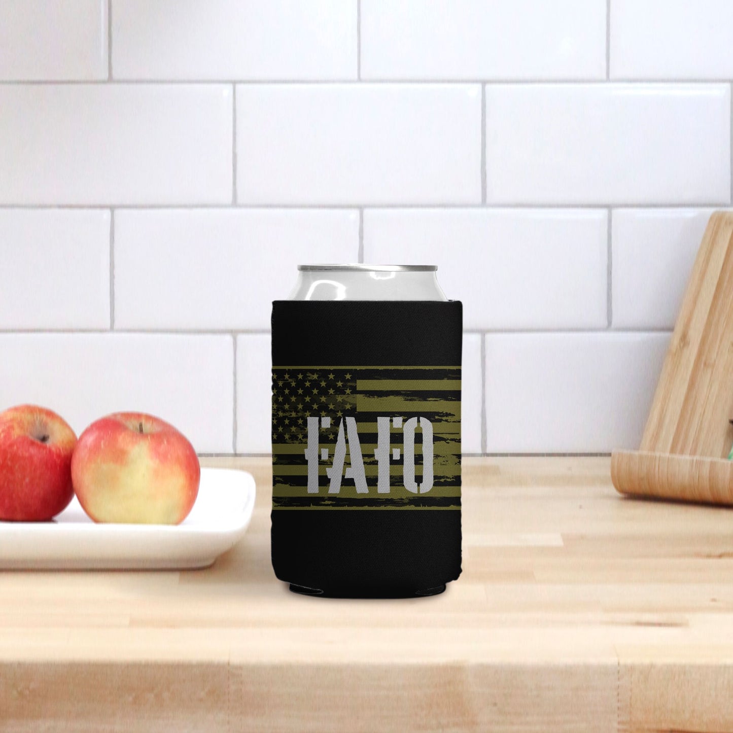Print On Demand - Can Cooler - "FAFO American Flag"