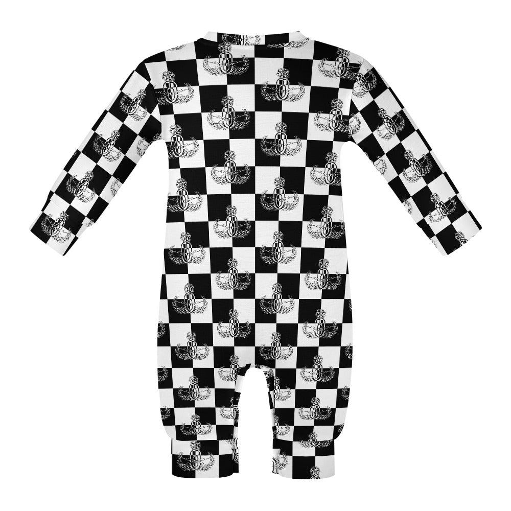 Baby Romper - "EOD Checkered Flag"