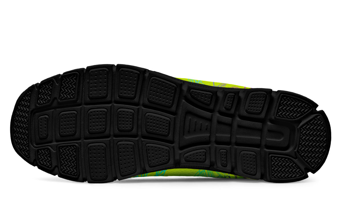 Print On Demand - Sneakers - "EOD Mixed Badges" (Multicolor on Yellow)