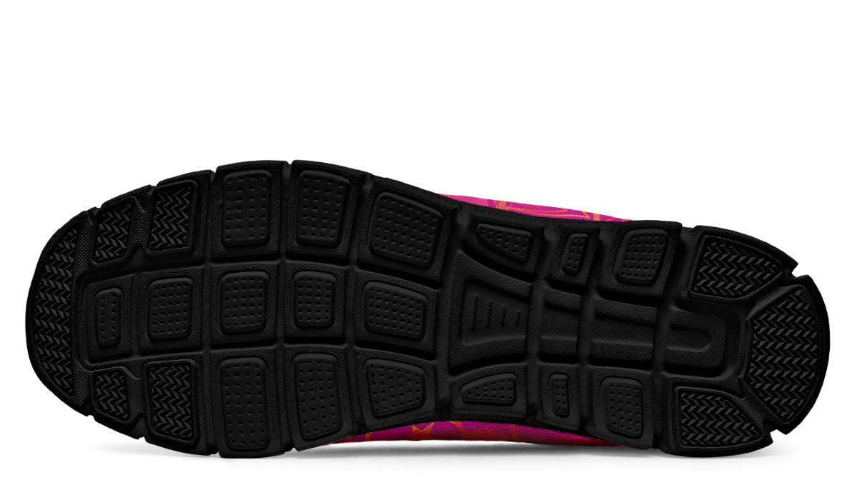 Print On Demand - Sneakers - "It's 5 o'clock Somewhere" (Neon Pink & Yellow)