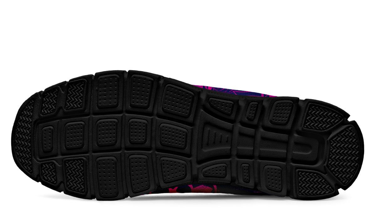 Print On Demand - Sneakers - "It's 5 o'clock Somewhere" (Pink on Purple)