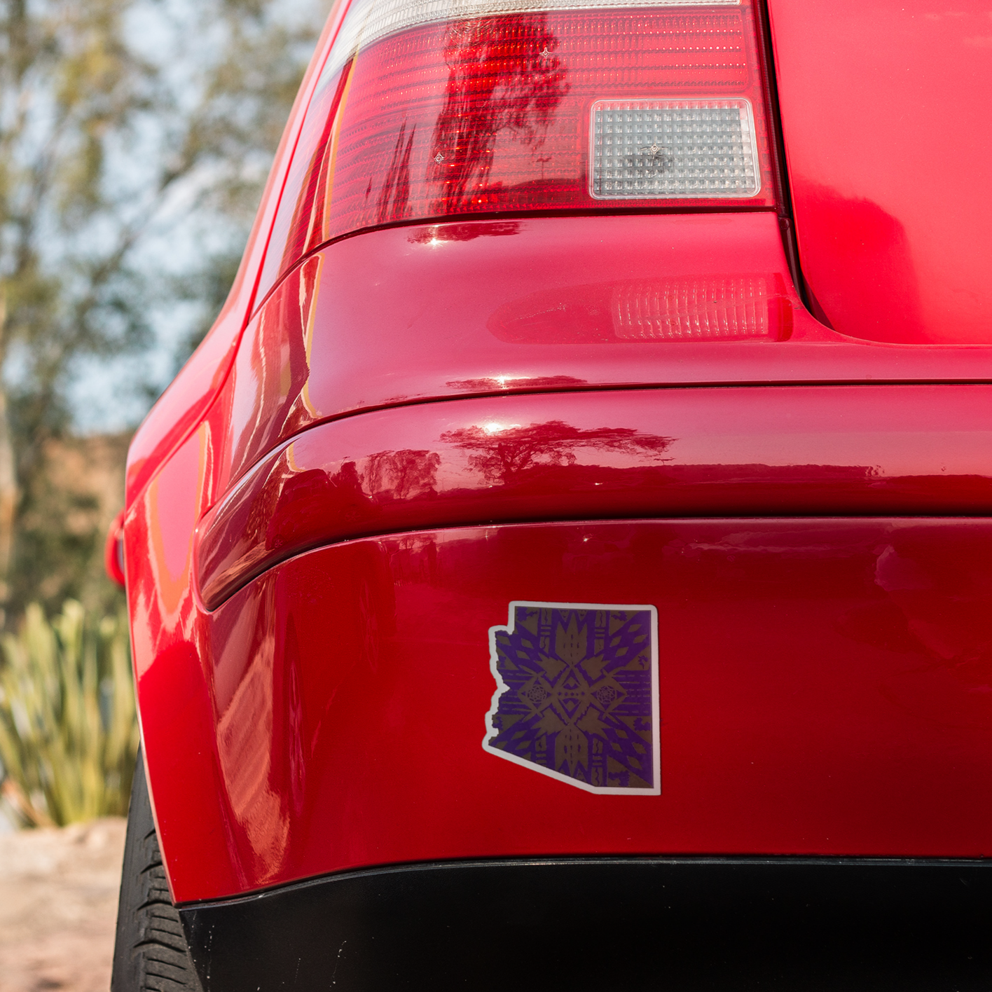 Vinyl Sticker/Decal - "Aztec AZ (Blue)"