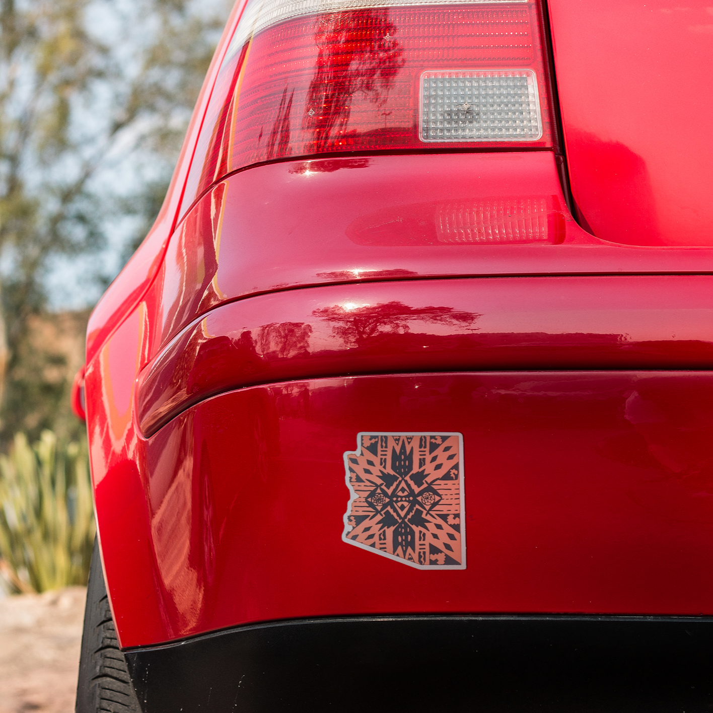 Vinyl Sticker/Decal - "Aztec AZ (Coral)"