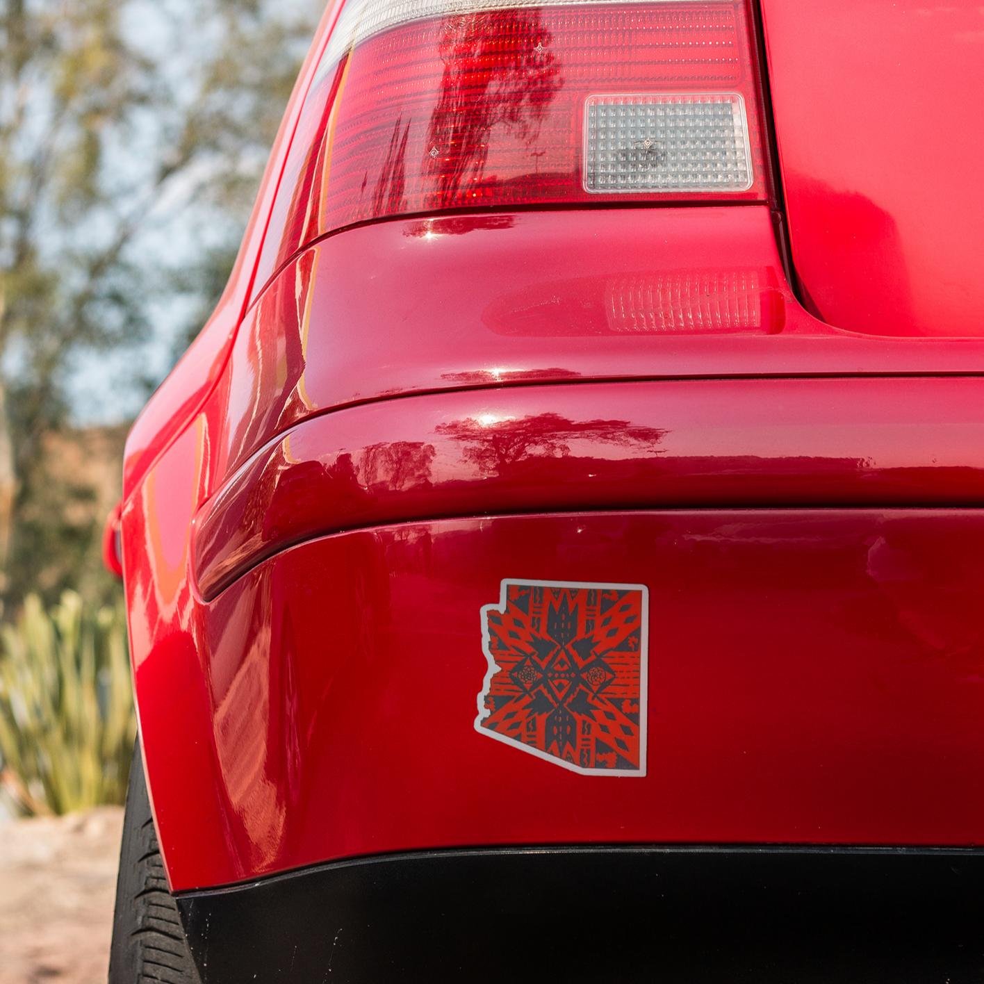 Vinyl Sticker/Decal - "Aztec AZ" (Rust)