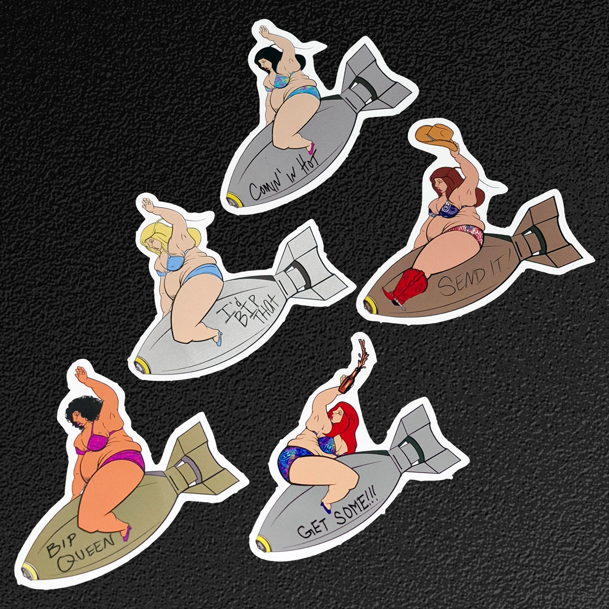 Vinyl Sticker/Decal - "Big Boomer Babe Bombshells" (SEND IT!)
