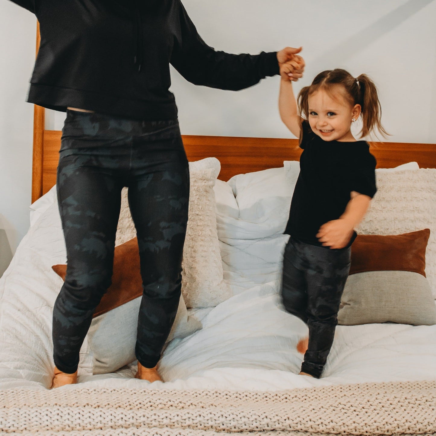 Leggings with Pockets (Misses/Teen) - "Faded Chambray Buffoulage"