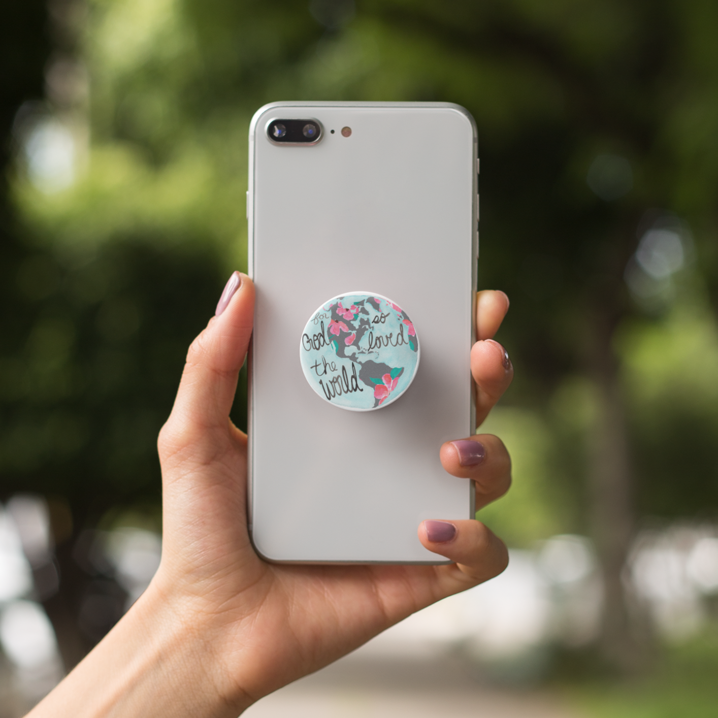Phone Grip/Stand - "For God so Loved the World"