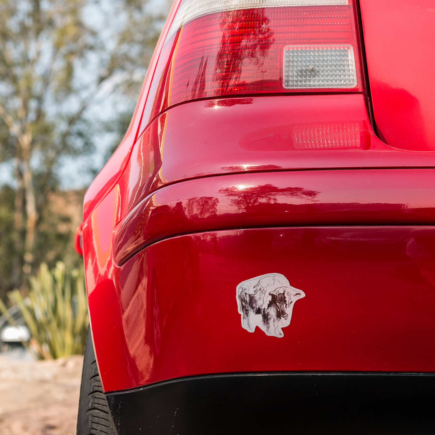 Vinyl Sticker/Decal - "Melting Buffalo"