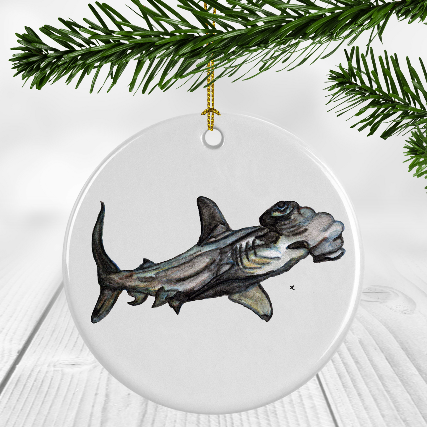 "Hammerhead Shark" Ornament