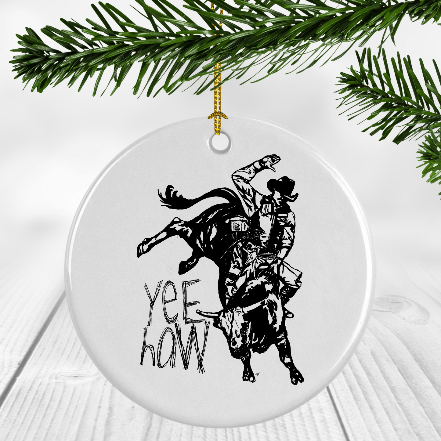 "Yee Haw" Ornament