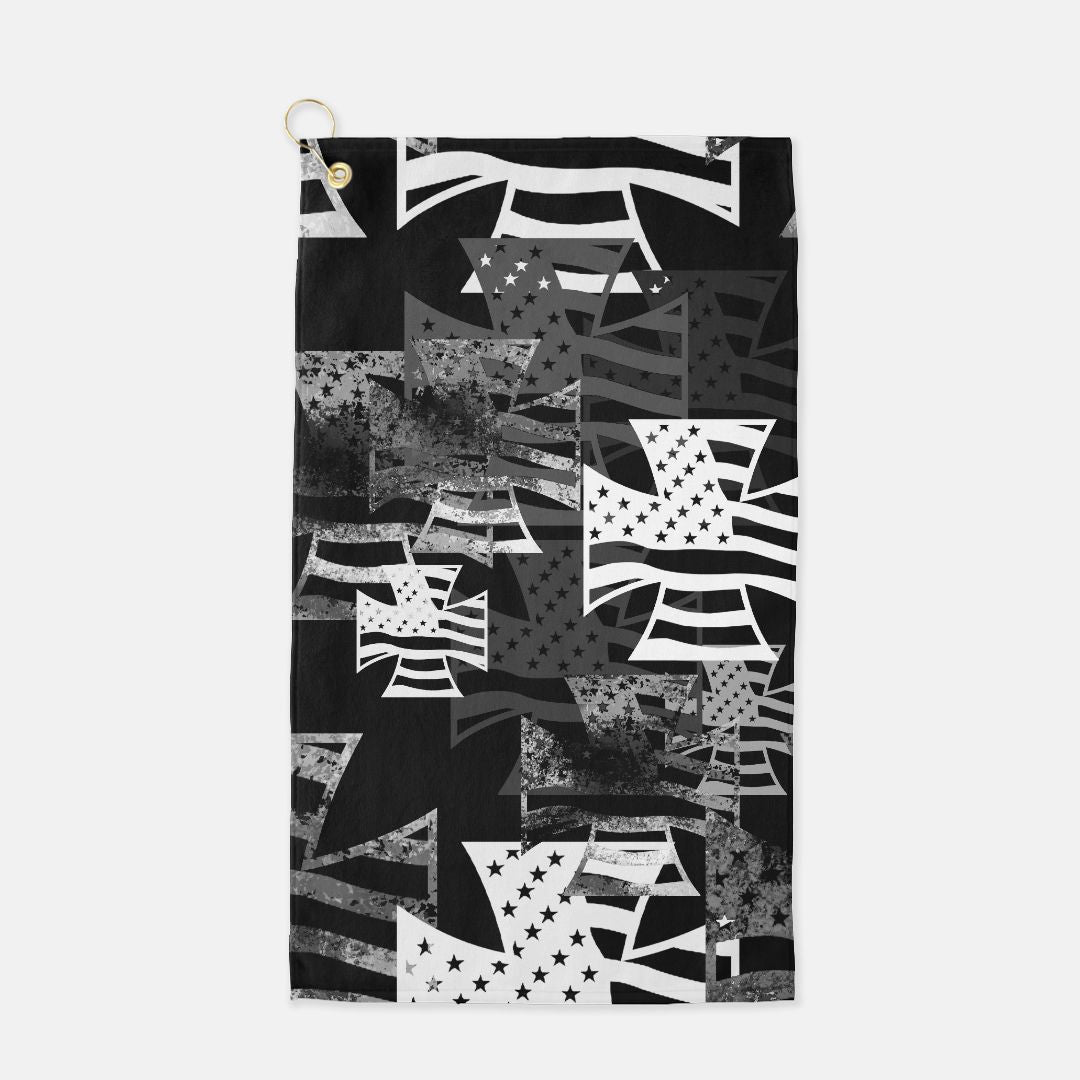 Golf Towel - "American Iron Cross Graffiti"