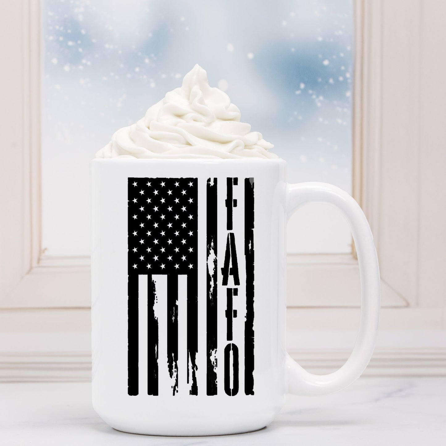Mug - "FAFO American Flag" (Vertical)