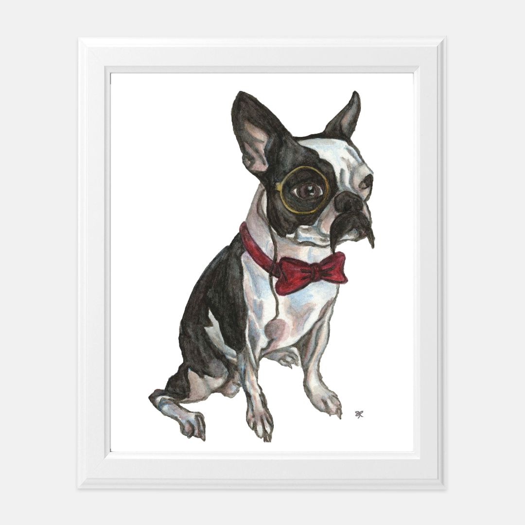 Print (8" x10") - "Good Boy, Mr. Pickles"