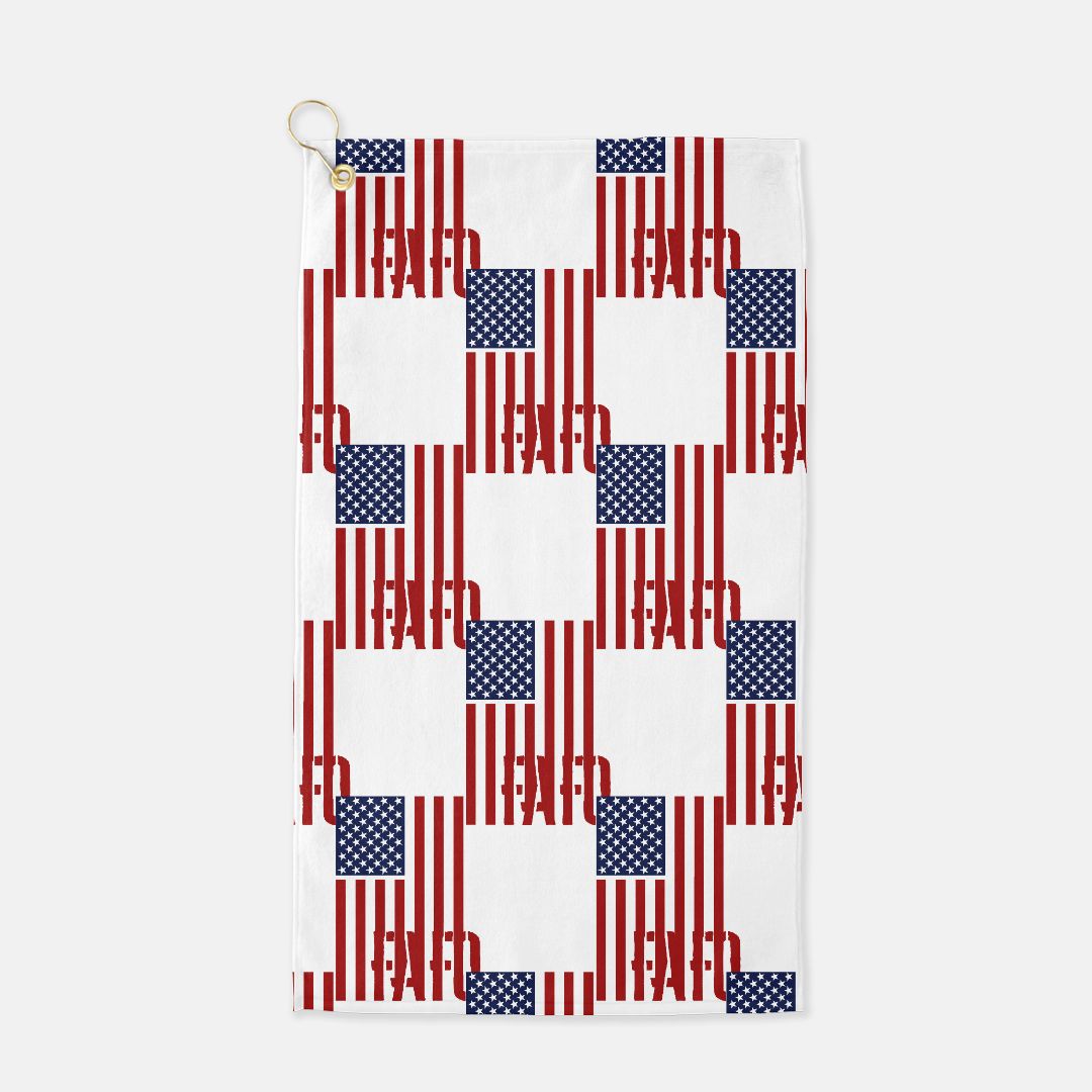 Golf Towel - "FAFO American Flag"