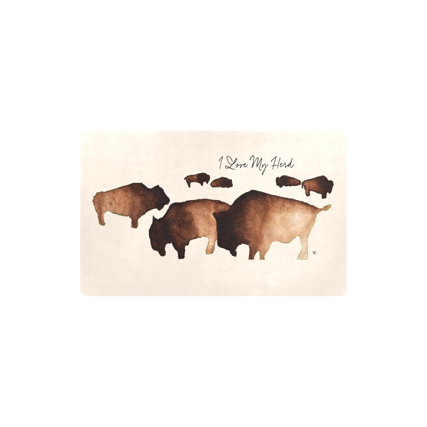 Indoor/Outdoor Mat - "I Love my Herd"