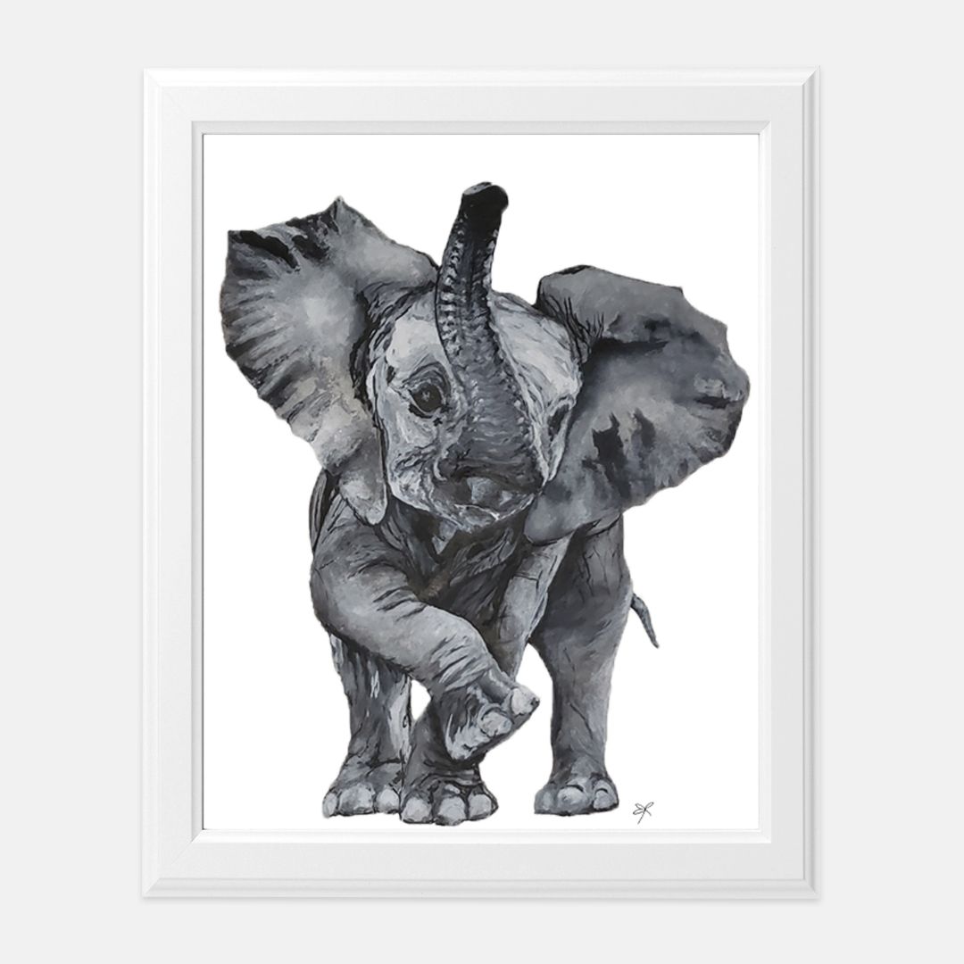 Print (8" x10") - "Dancing Elephant"