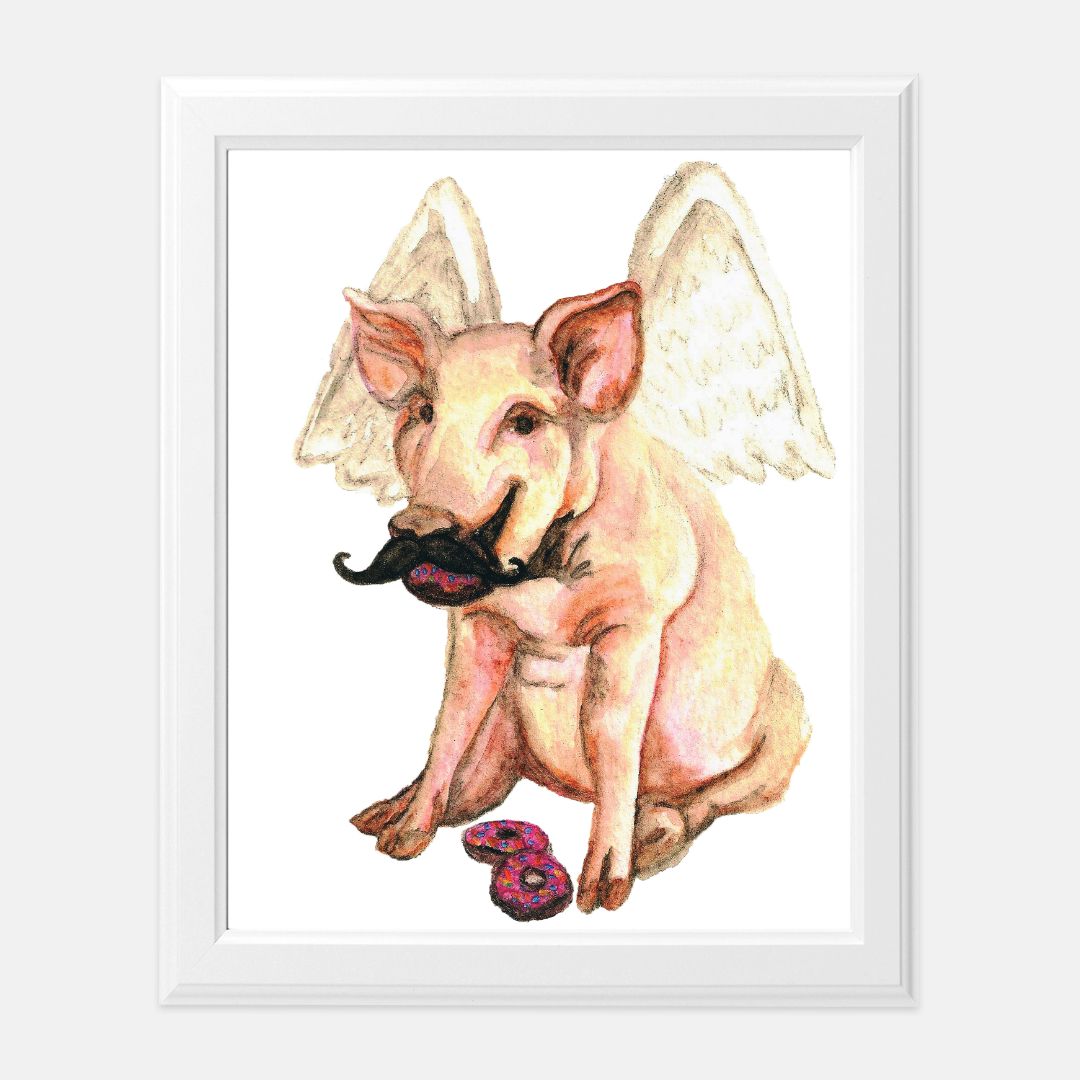 Print (8" x10") - "Flying Pig"