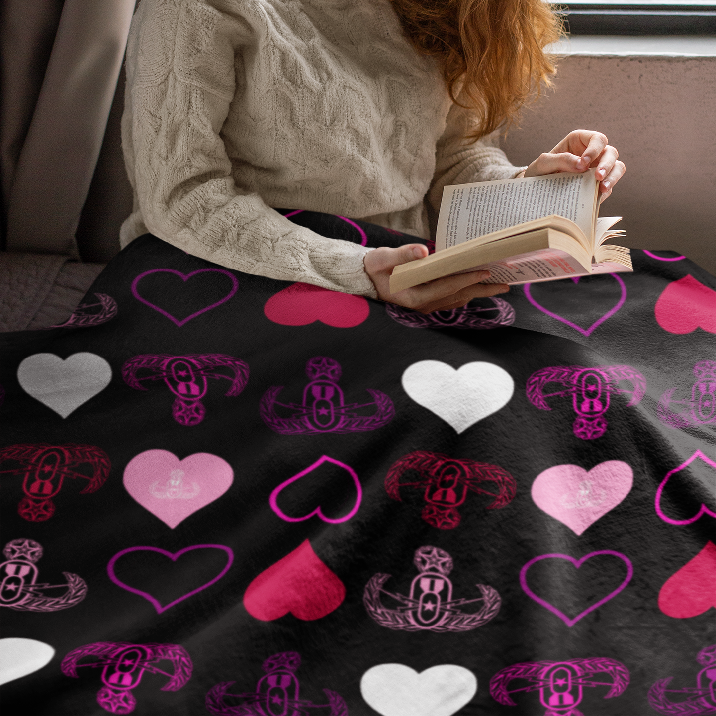 Plush Throw Blanket - "I Heart EOD"