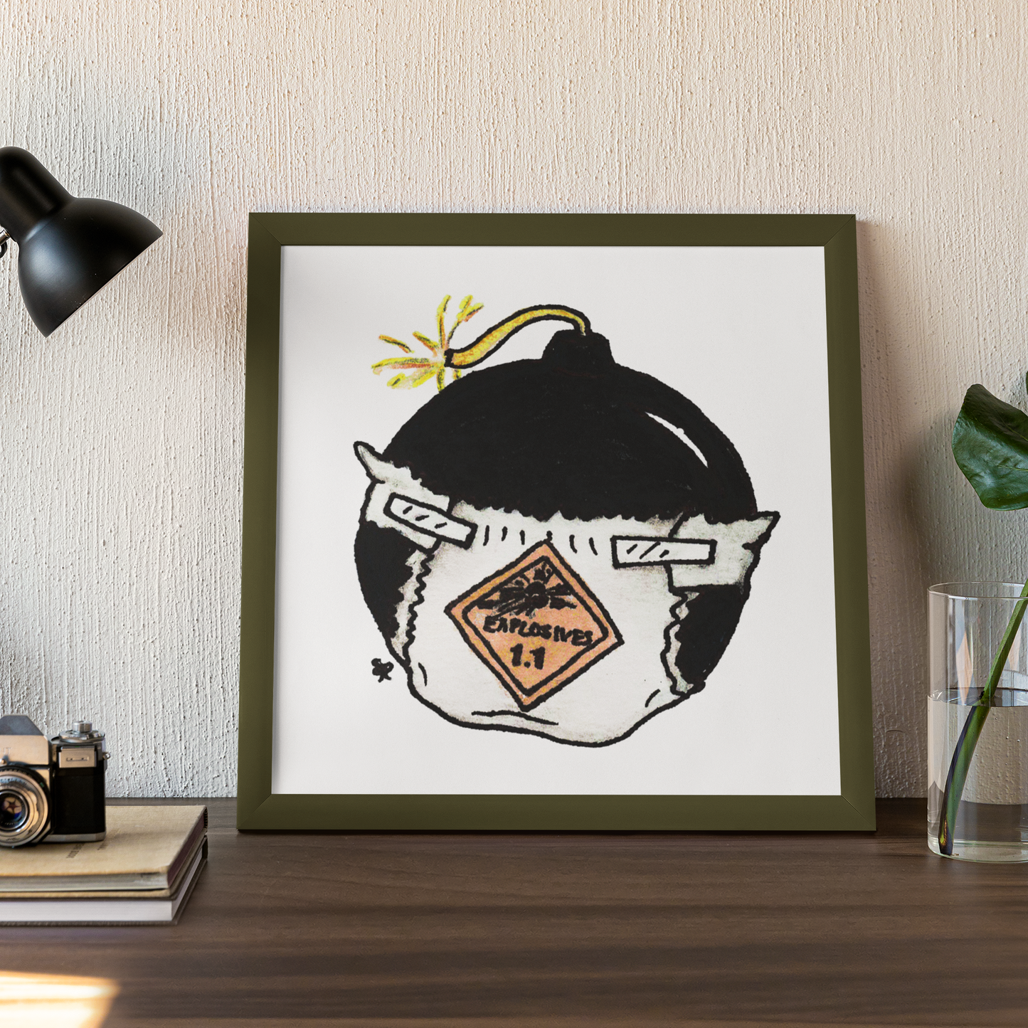 Print (12" x 12") - "Explosive Hazard"