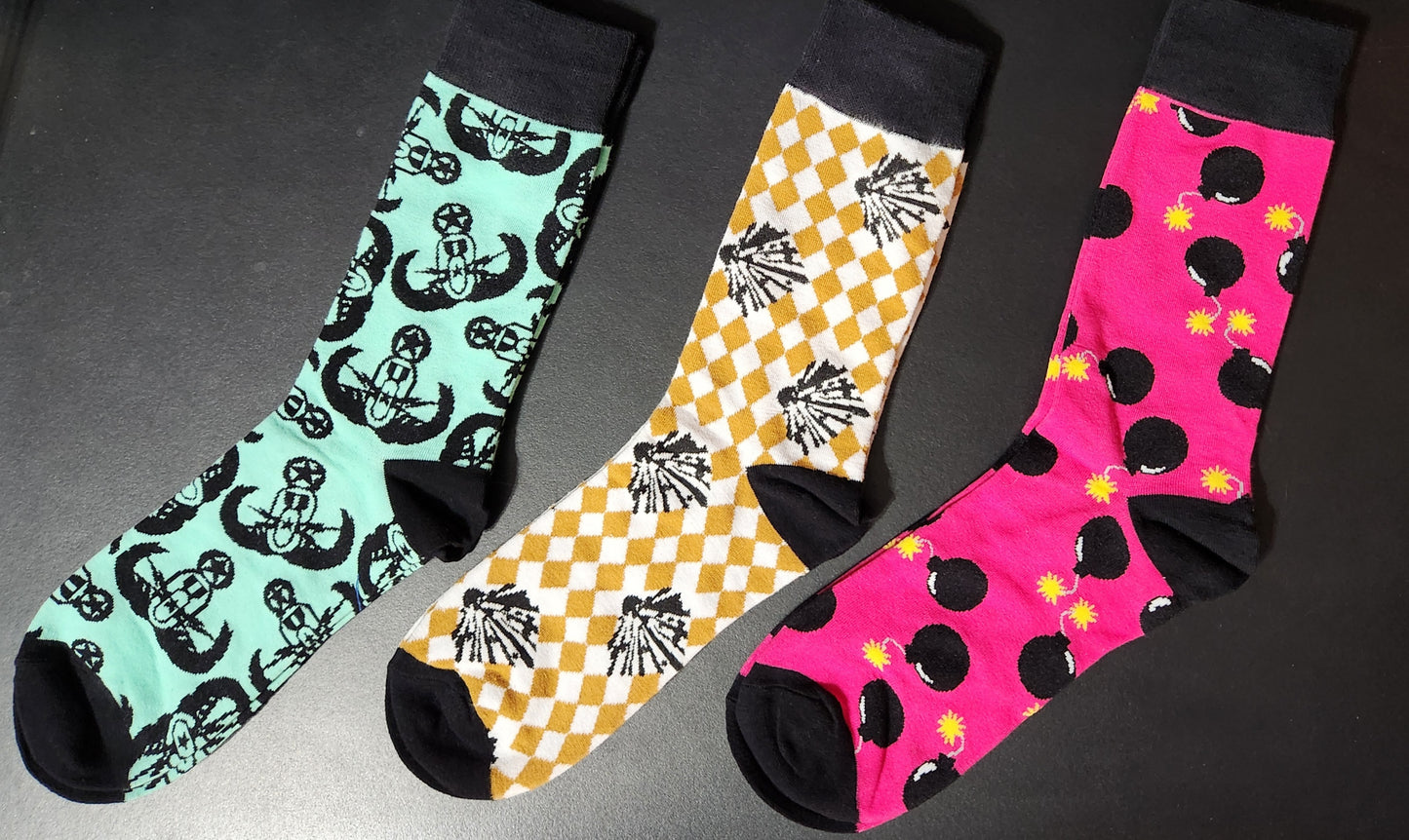 Socks - "High Explosives Placard"