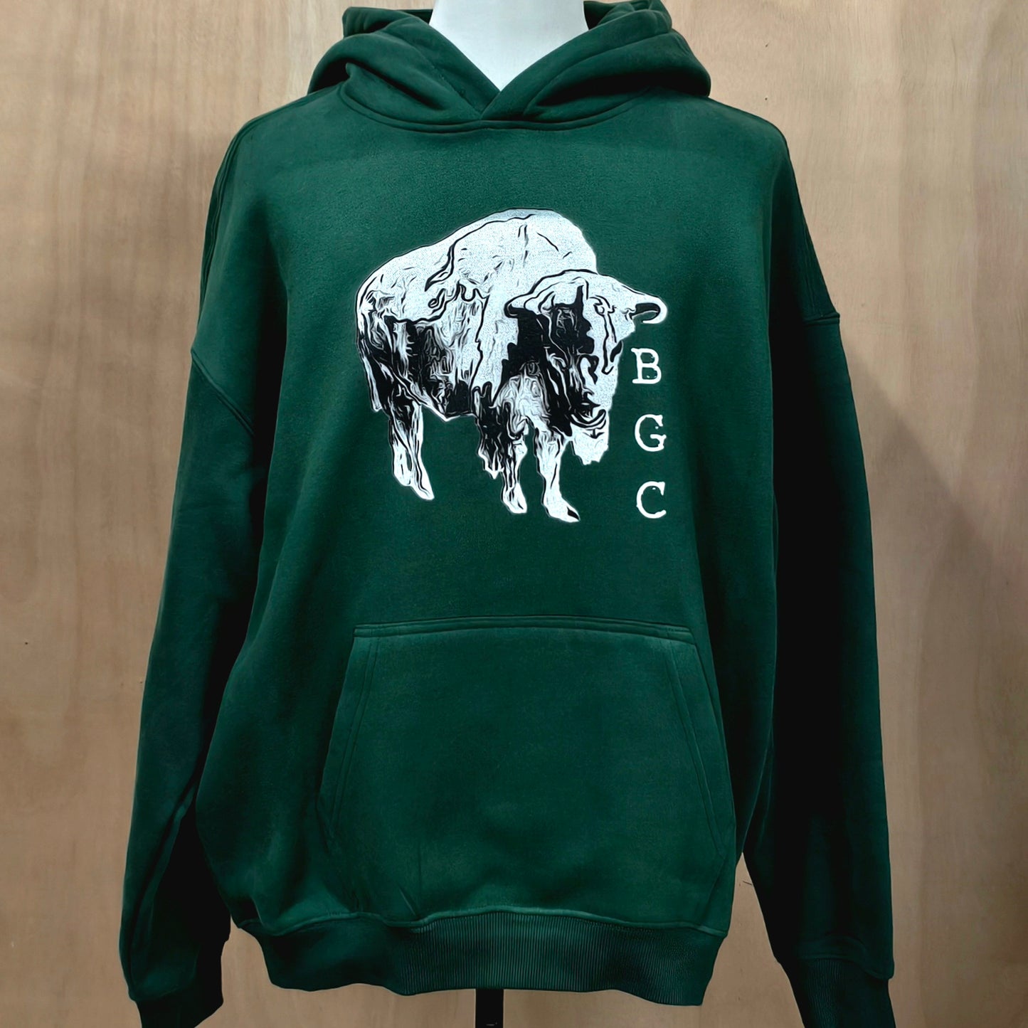 Hoodie Sweat Shirt - "Melting Bison"
