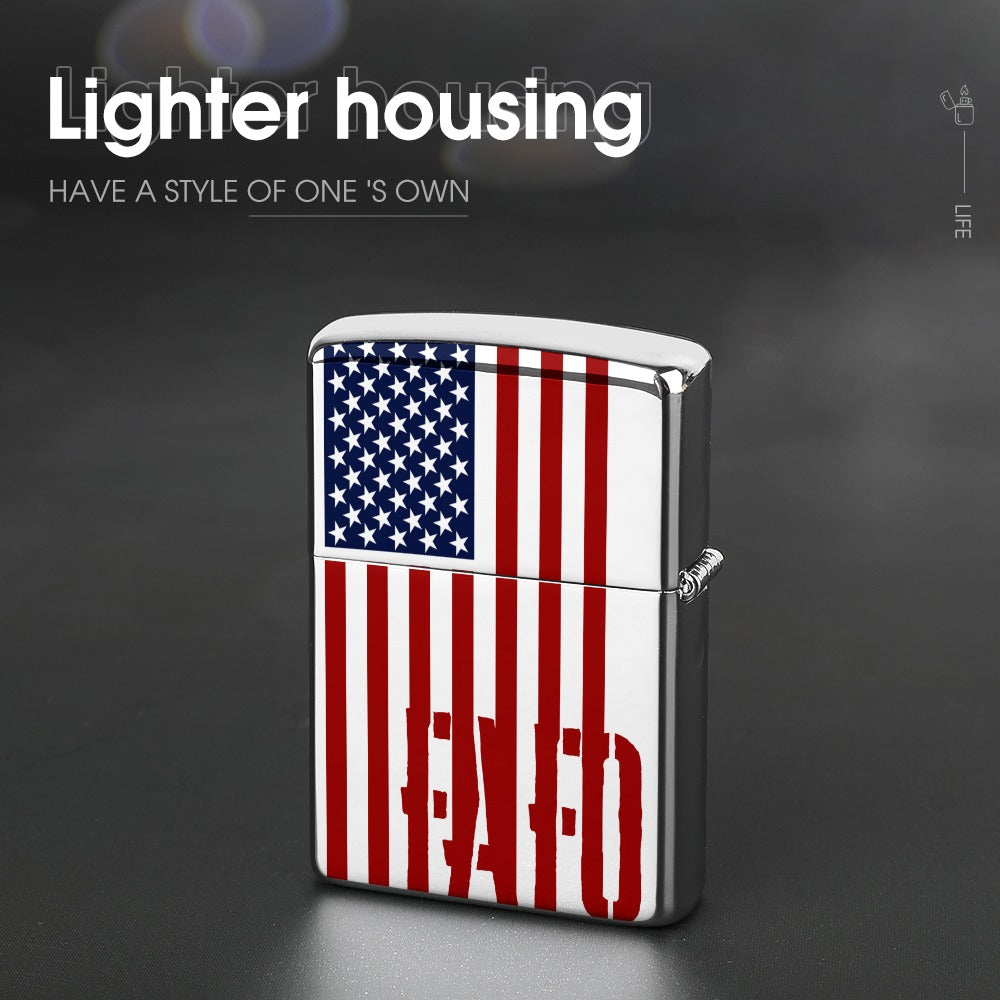 Lighter Casing - "FAFO Vertical American Flag" (RWB)