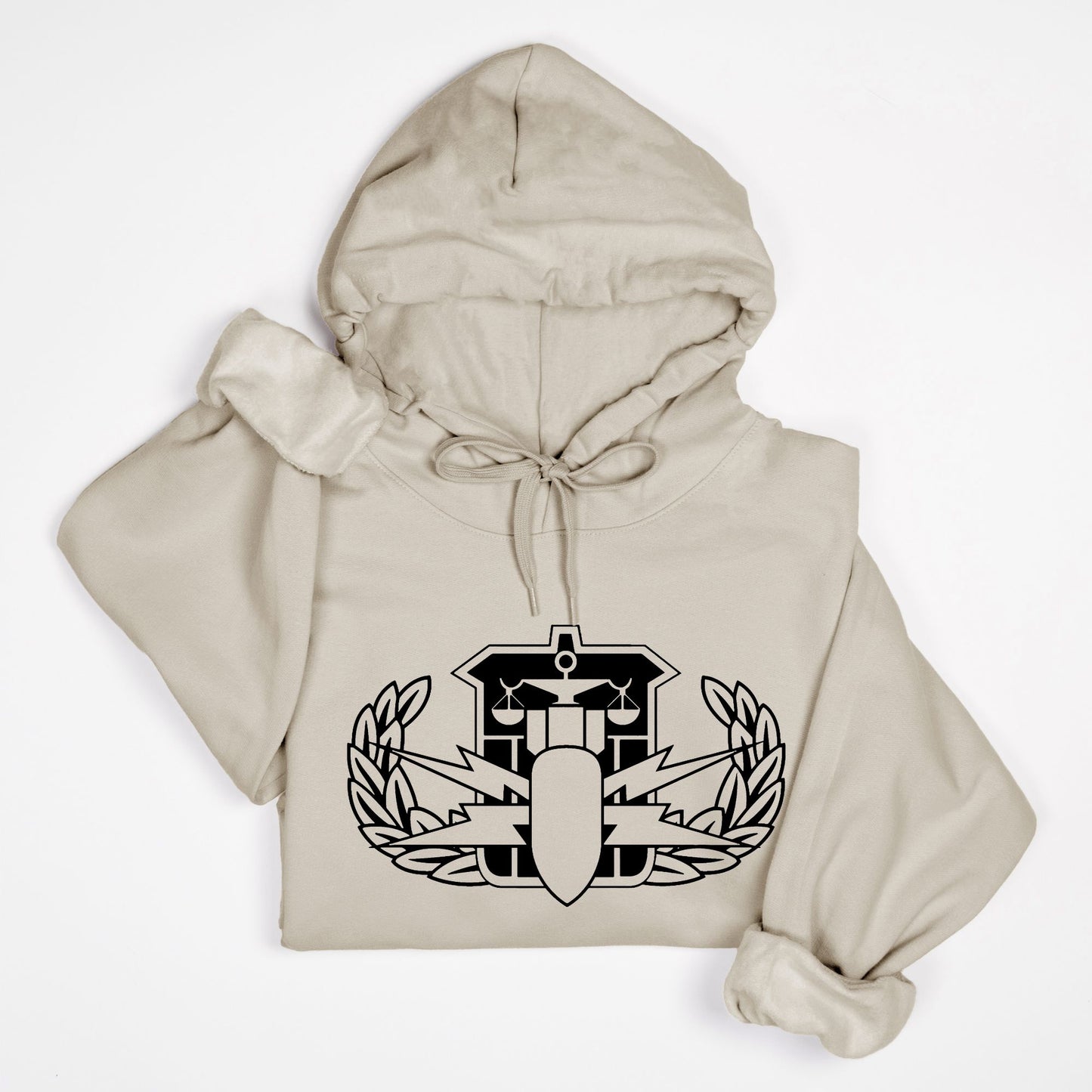 Hoodie - "HDS Badge" (Sand)