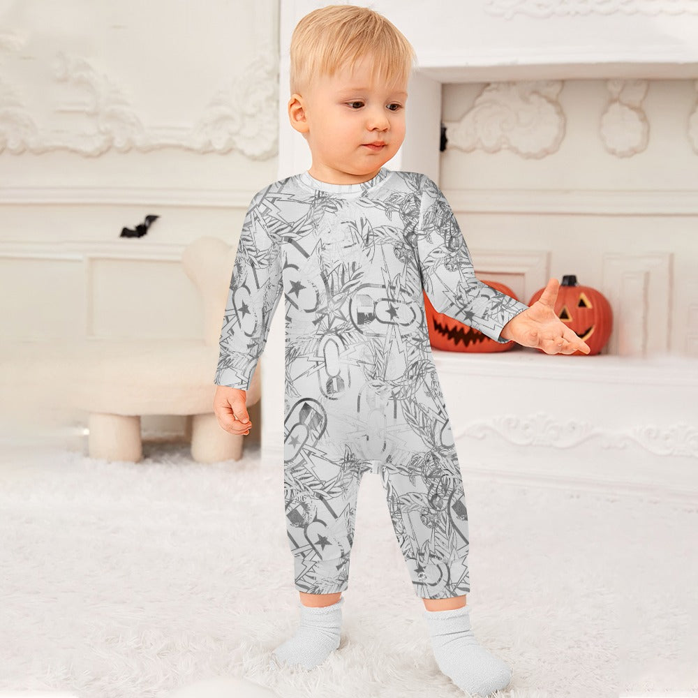 Baby Romper - "It's 5 o'clock Somewhere" (Silver)