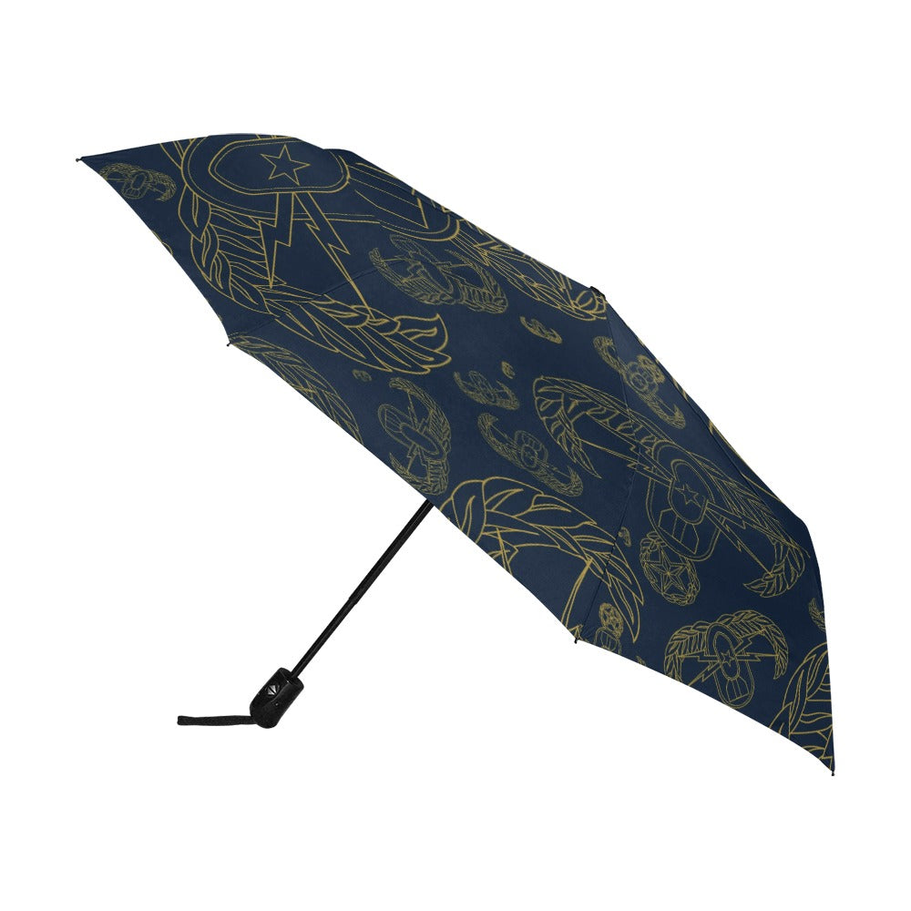 Umbrella - "EOD Mixed Badges" (Gold on Dark Blue)
