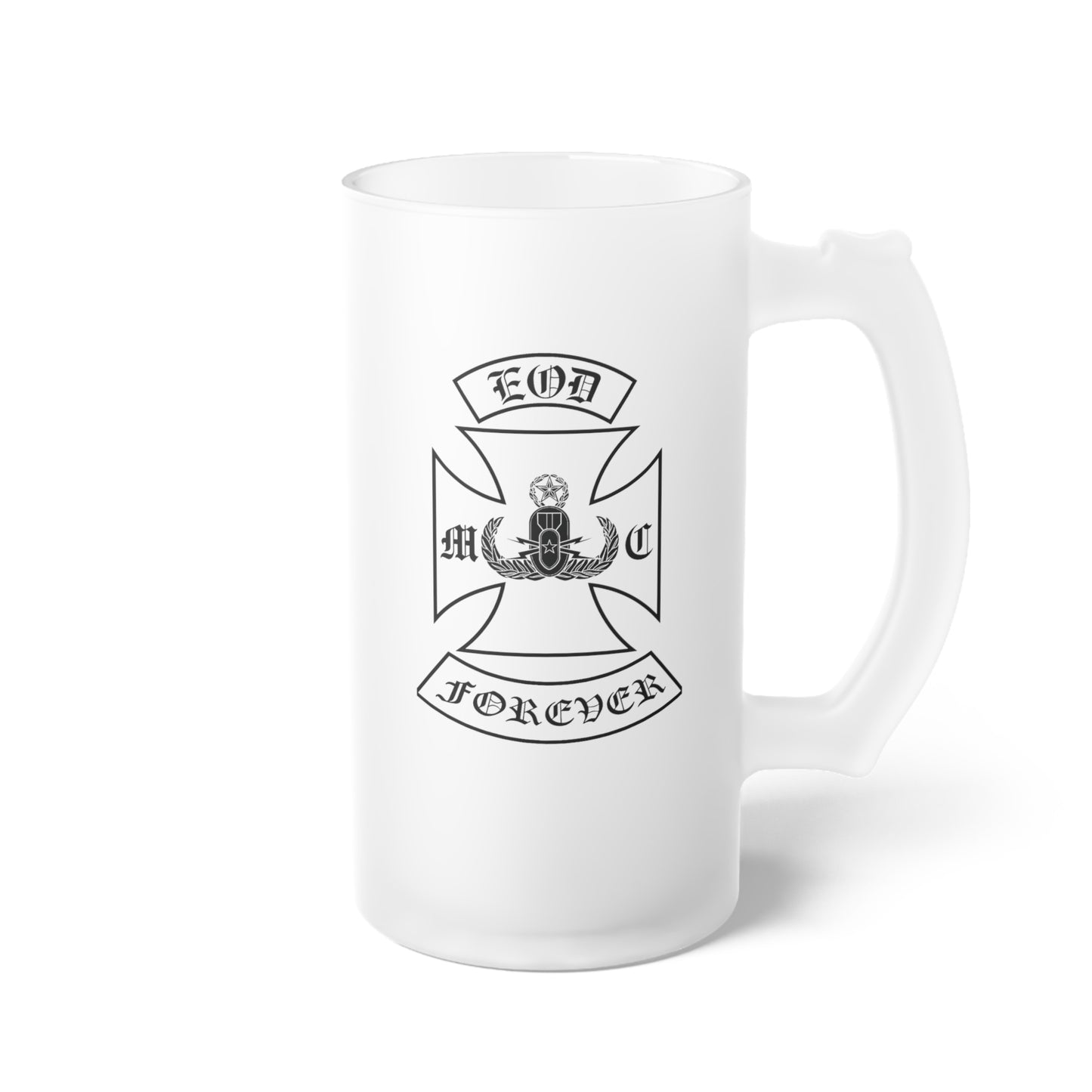 Frosted Glass Beer Stein — Classic Frosted Mug for Beer Lovers