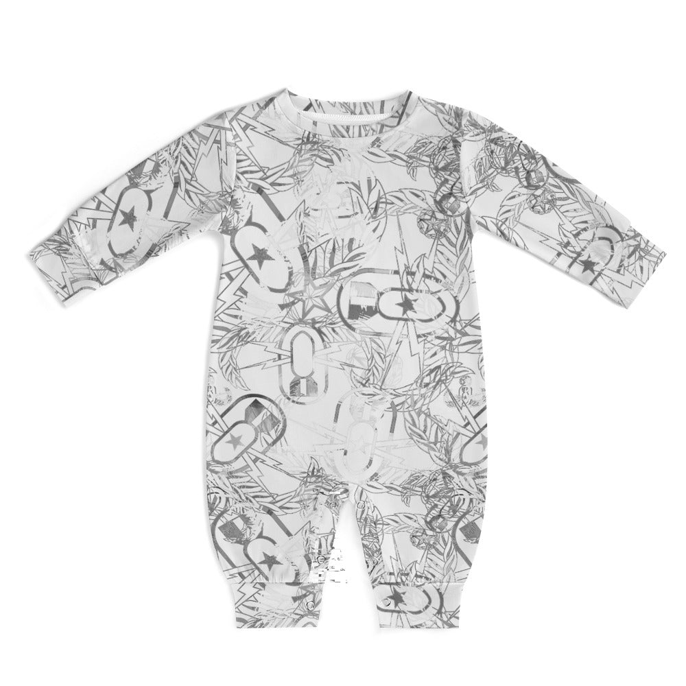 Baby Romper - "It's 5 o'clock Somewhere" (Silver)