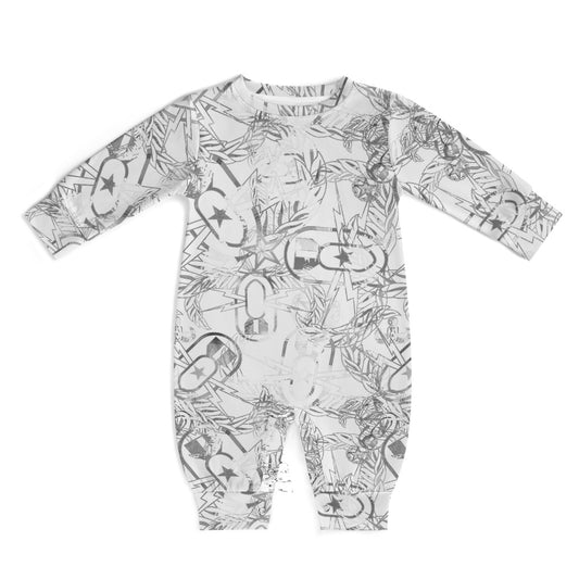 Baby Romper - "It's 5 o'clock Somewhere" (Silver)